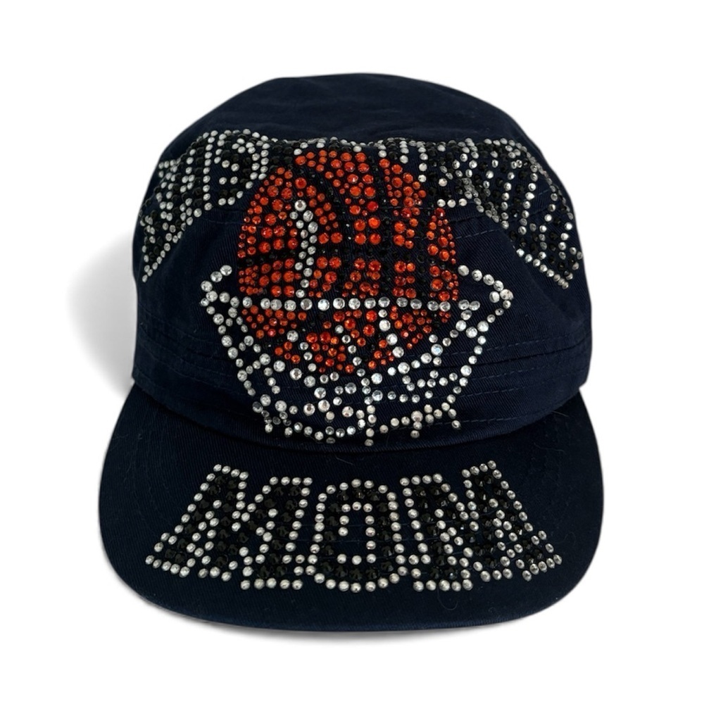 Basketball Mom 🏀 Bling 90s Y2K Navy Blue Military Style Hat